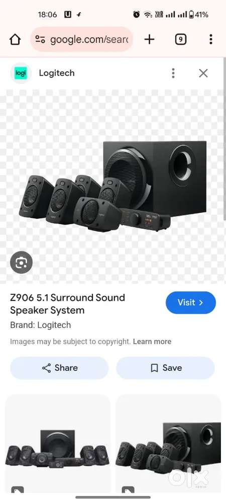 Logitech z906 home theatre system