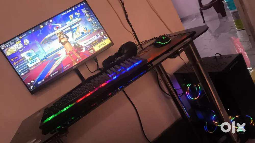 Gaming computer setup