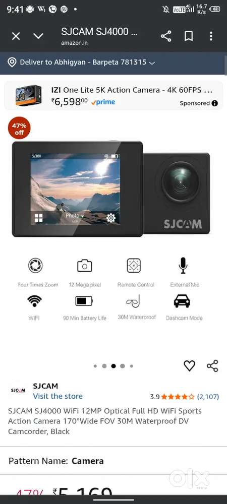 Sj4000wifi action camara