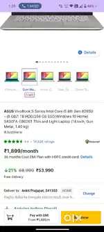 Asus Vivobook S14 in Excellent condition