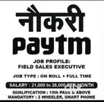 Paytm Field Sales Executive