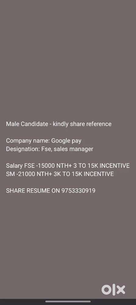 Sales manager, fse