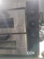 Stone base pizza oven coffee shop