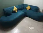 Cosy Corner Sofa - velvet make