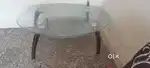 Center oval glass table