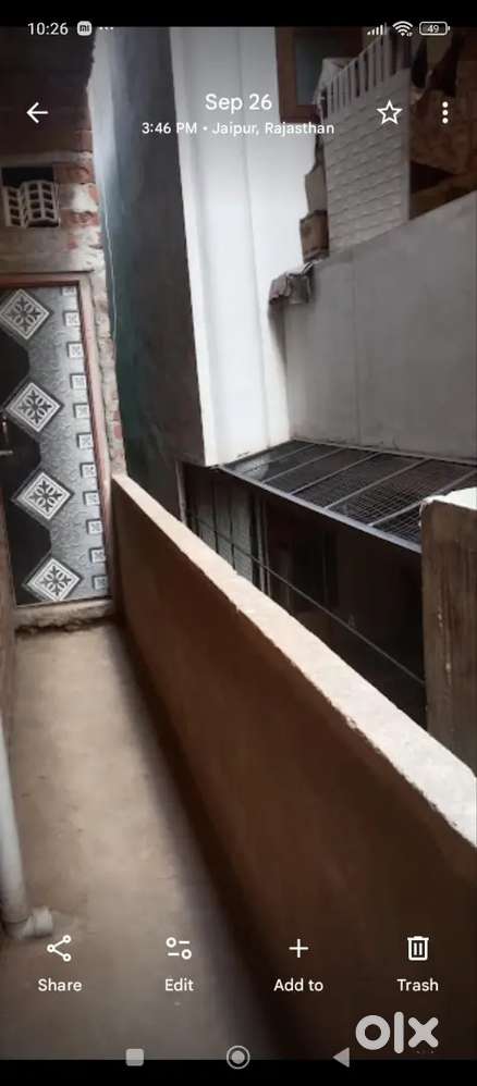 A fine 1 bhk unfurnished room set at bees dukan , adarsh nagar. Jaipur