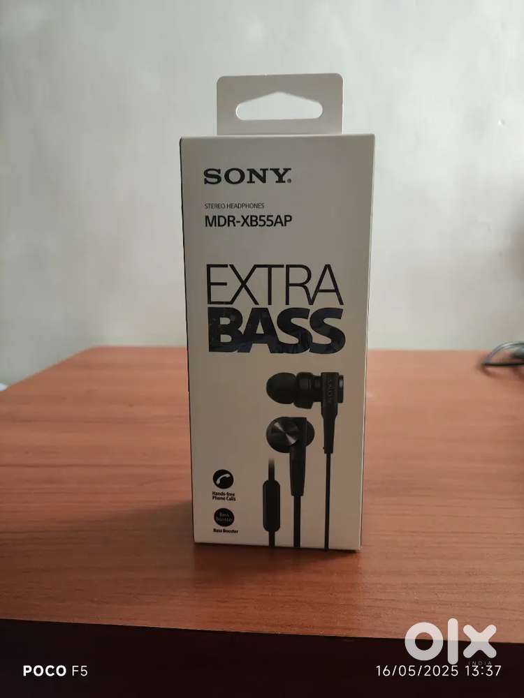 SONY MDR XB55 AP WIRED EARPHONE
