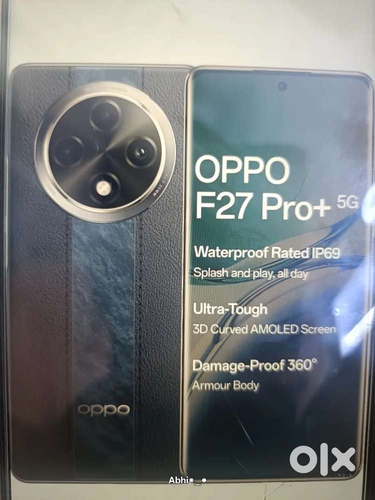 Oppo f27 waterproof,  8+128.  9 months price