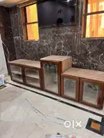 Teak Wood Storage Table