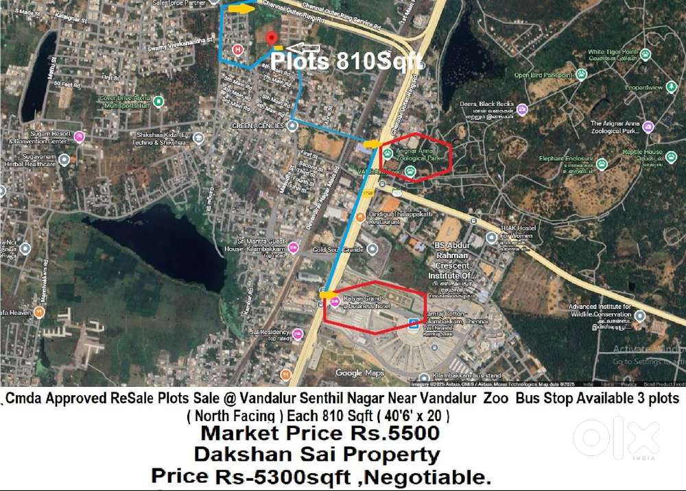 Urapakkam Kilambakkam Near CMDA Approved North 810sqft Just 42.93Lakh