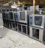 Gas electric rational oven