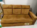 L shape - 5 seater - sofa cum bed with storage