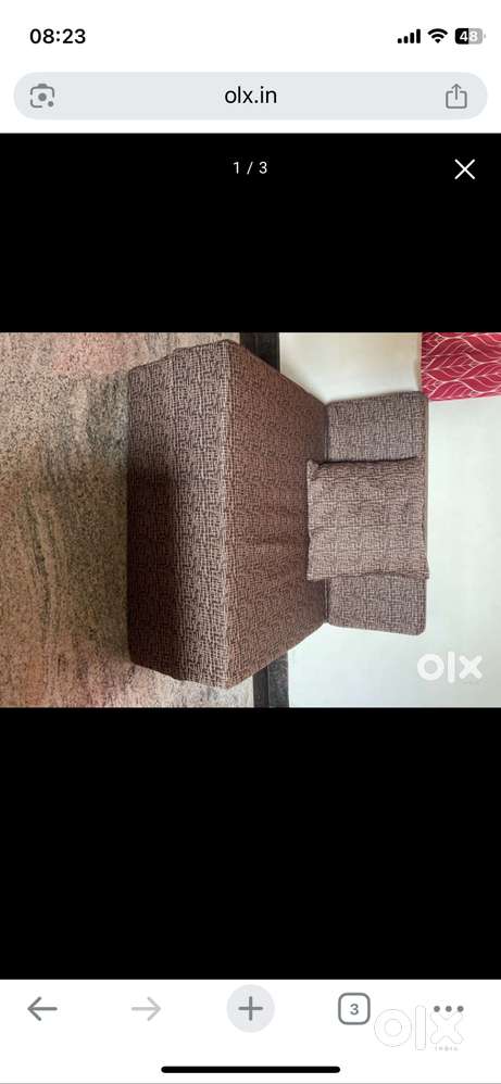 Single seater soda cum bed new condition 1 year old
