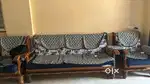 Teak Sagwani Wood Sofa set with chairs