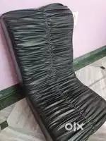 Black rocking chair sofa leather