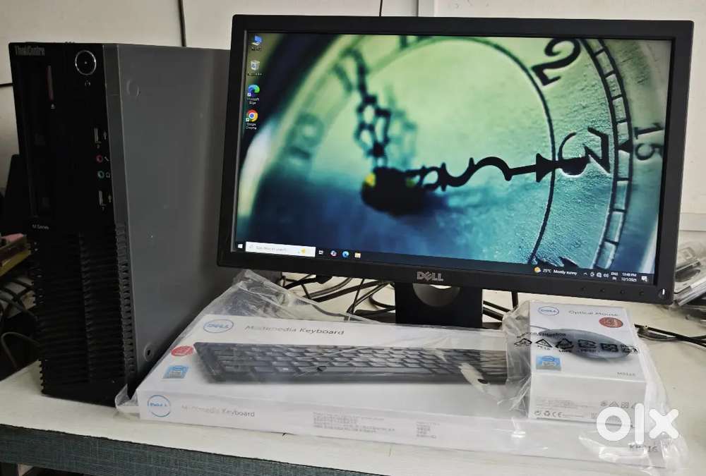 LENOVO I5 PC WITH DELL LED MONITOR 19 INCH 8GB RAM LICENCE WINDOWS 10