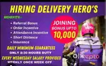 IMMEDIATELY HIRING delivery person Weekly 5000