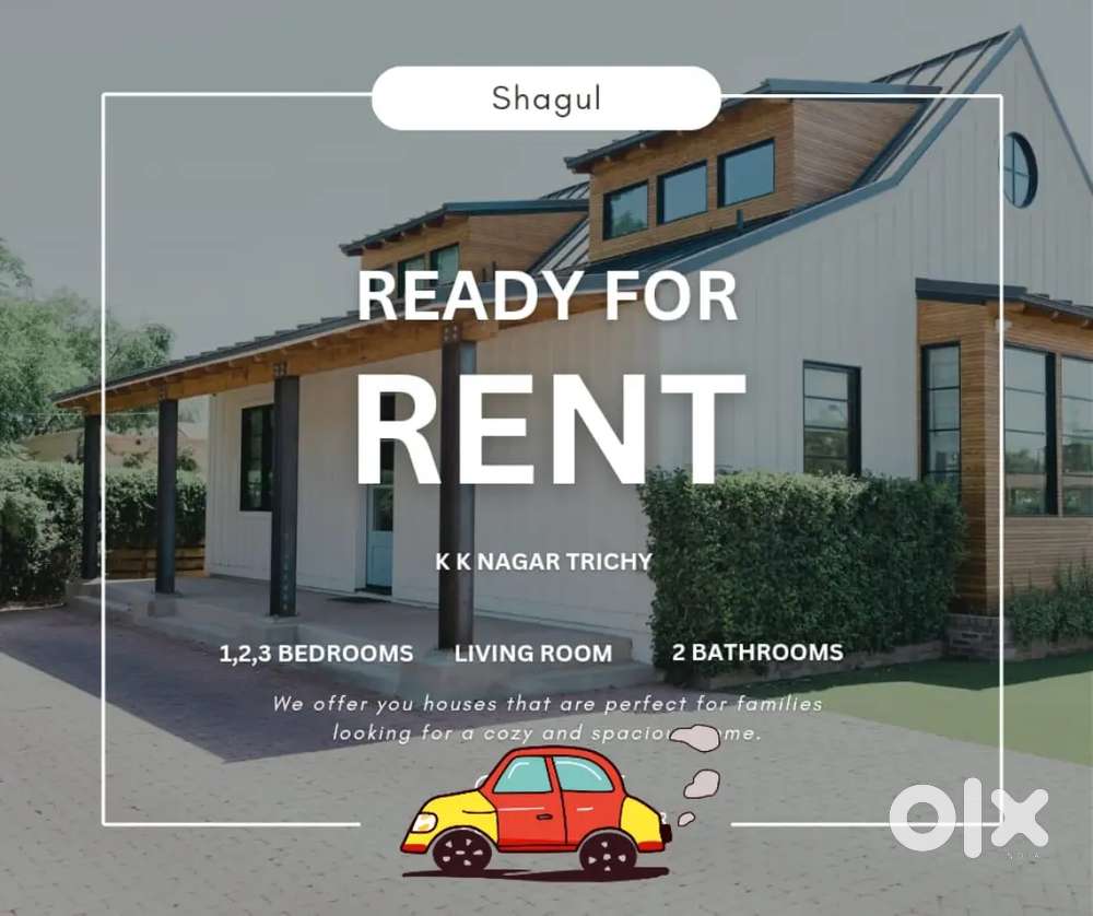 1 to 3 BHK Houses rent and leasing in kk Nagar Trichy