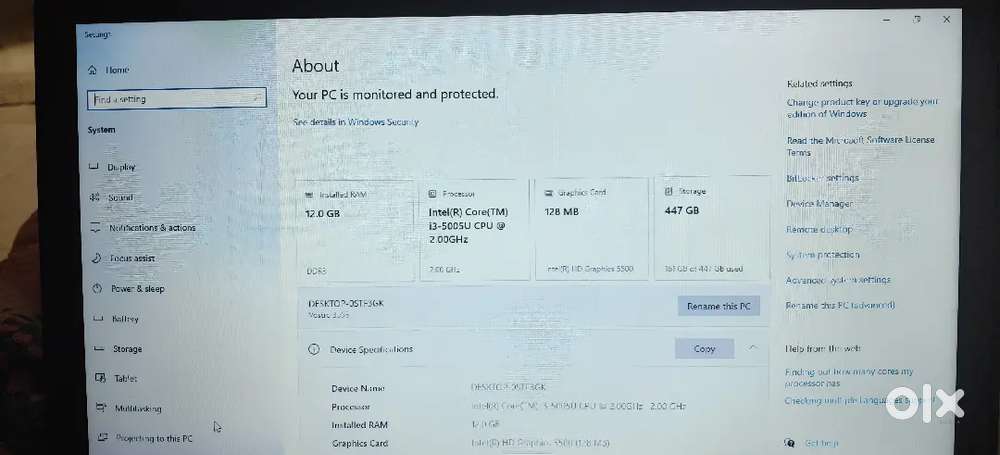 Dell i3 5th gen Super condition laptop