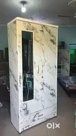 Wooden new standard size almirah with mirror 78*36 inch available