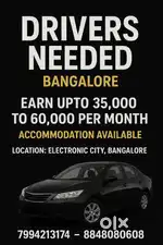 Drivers needed in bangalore