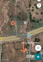 1000 sq ft North facing land just 200ft from NH near Valayakaranoor
