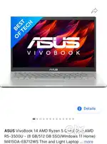 Asus Vivobook (8gb/512gb ssd/w11) negotiable