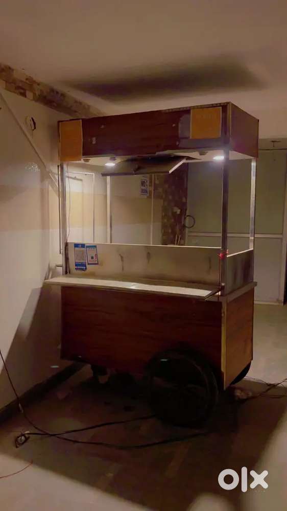 Food Stall with Built-in Lights & Stove–Perfect for Fast Food Business