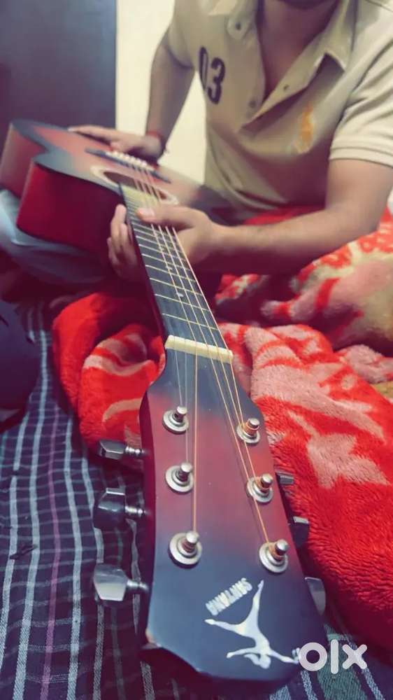 guitar with all equipments