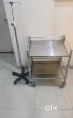 Hospital Dressing Table with IV stand