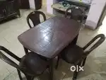 Dining Table and 04 Chairs molded