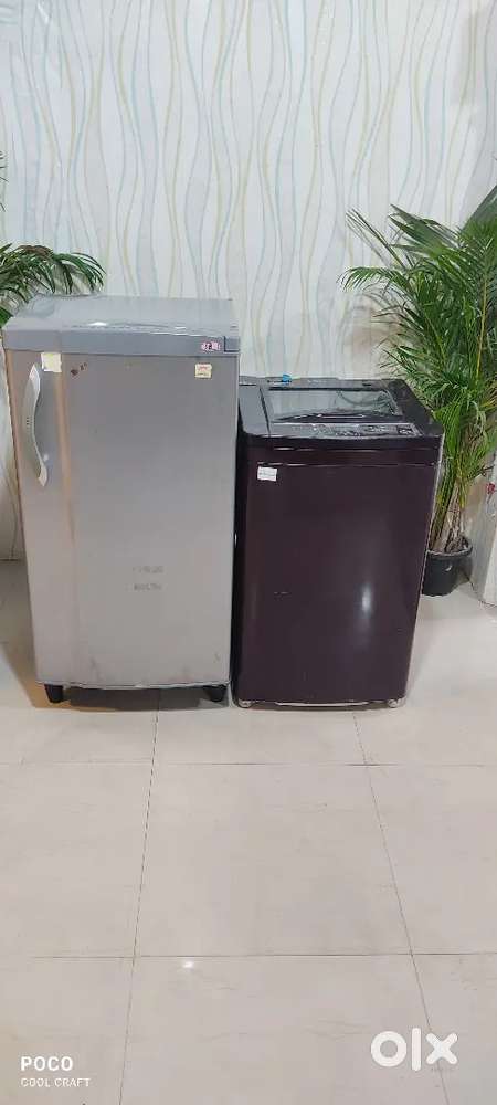Single Door Fridge & Fully automatic washing machine in Combo Offer