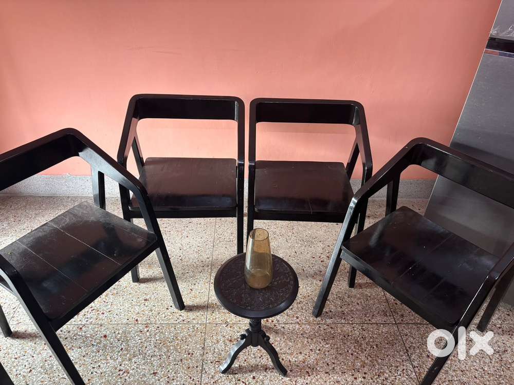 Vintage Solid Wood Chair Set (70+ Years Old)