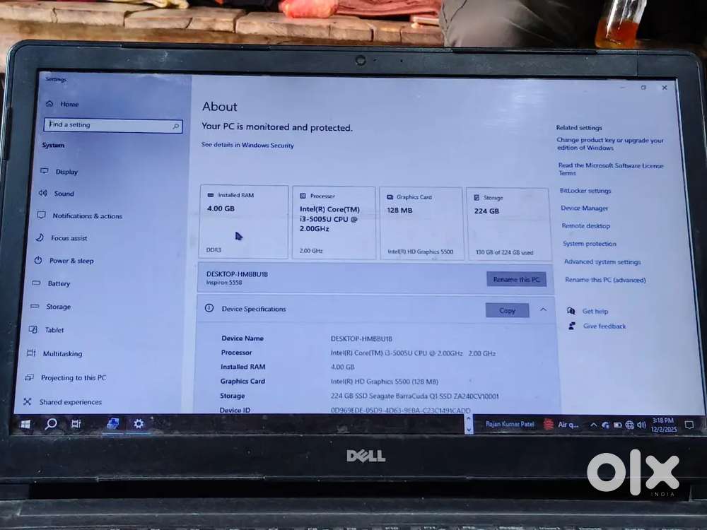 Dell i3 processor 6 gen