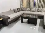 7 seat sofa Set with diwan with table