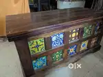 Pure sheesham wood trunk cum coffee table