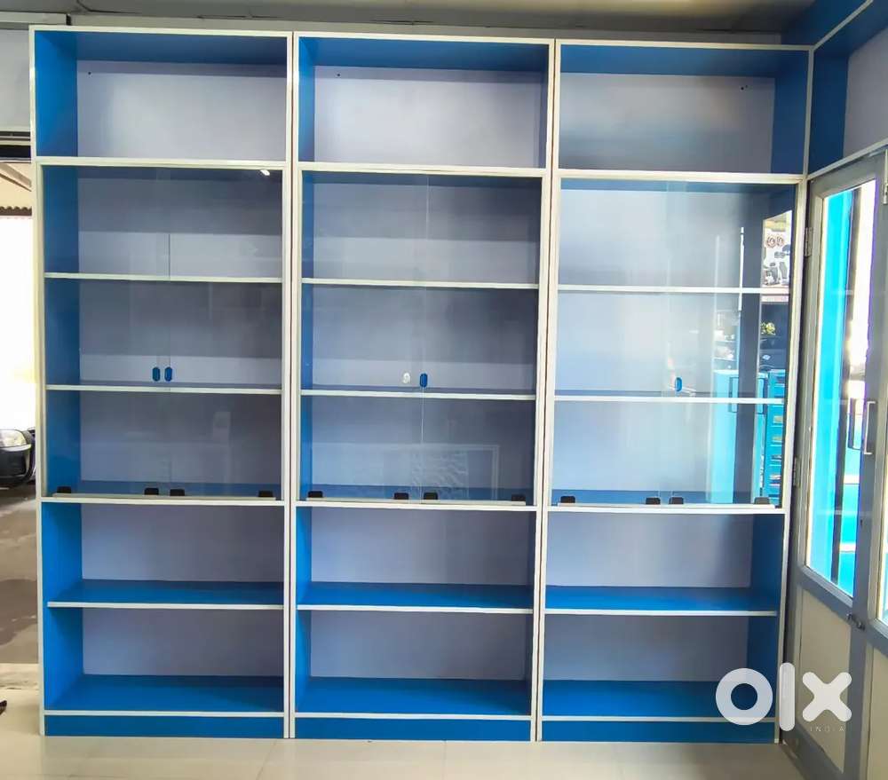 MDF Plywood Glass Showcase