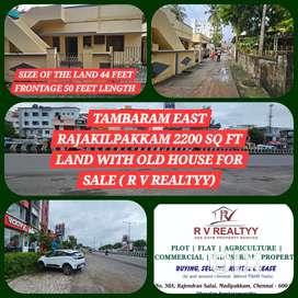 2200 SQ FT LAND WITH OLD BUILDING FOR SALE OFF VELACHERY MAIN ROAD