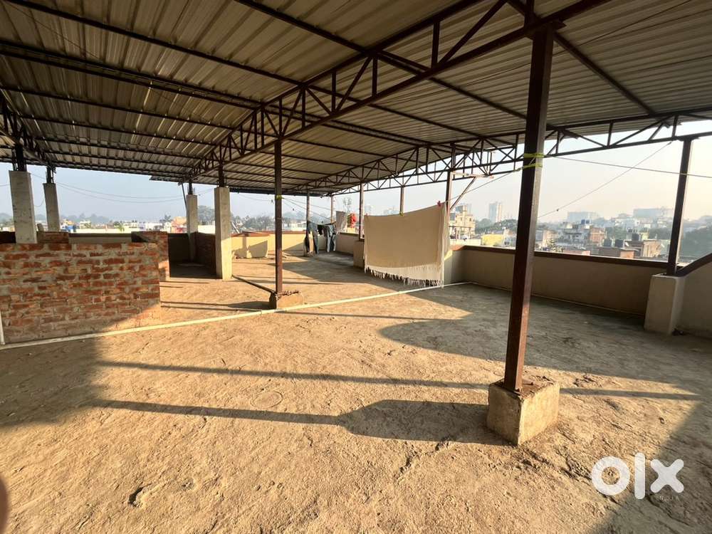 Covered roof top on third floor for office godown customisable as need