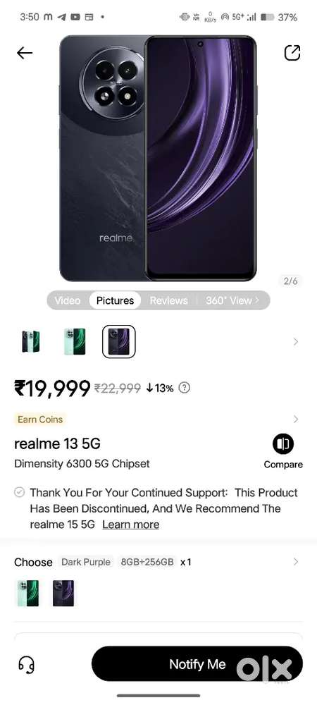 Realme 13 8/256 black colour