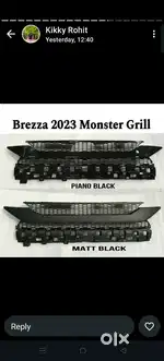 New brezza front grill replacement