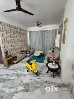 FOR RENT/ 3-BHK SPACIOUS SEMI-FURNISHED FLAT near Infocity Gift city