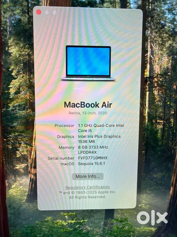 Macbook Air 2020 Intel
