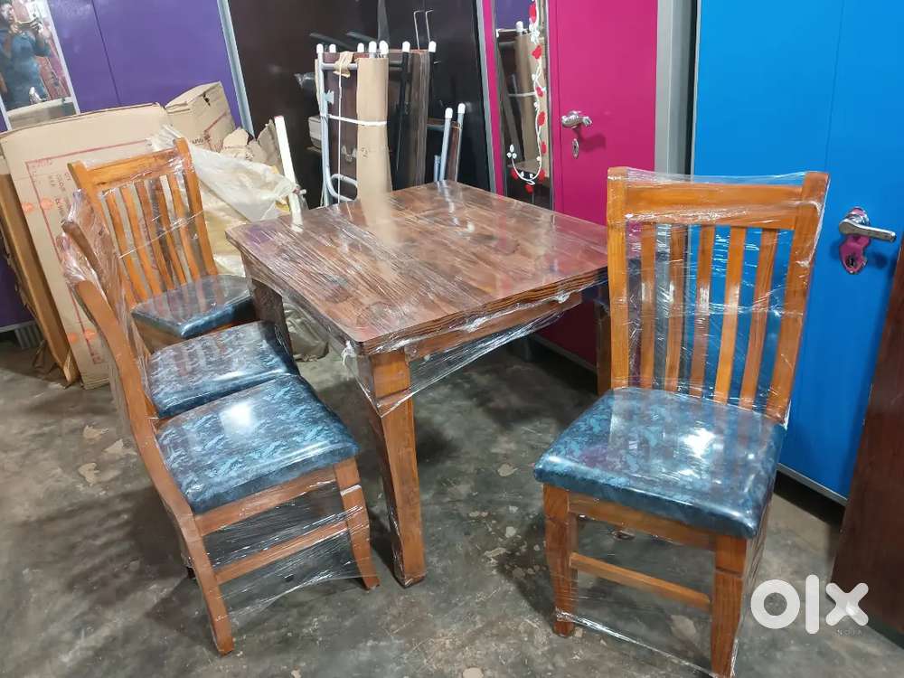 Brand new factory outlet dining table chair set just 15500 free dlvry
