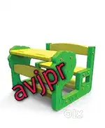 New kids play school furniture plastic school table bench set at whole