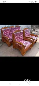 Supreet furniture Brand New Assam teak wood sofa