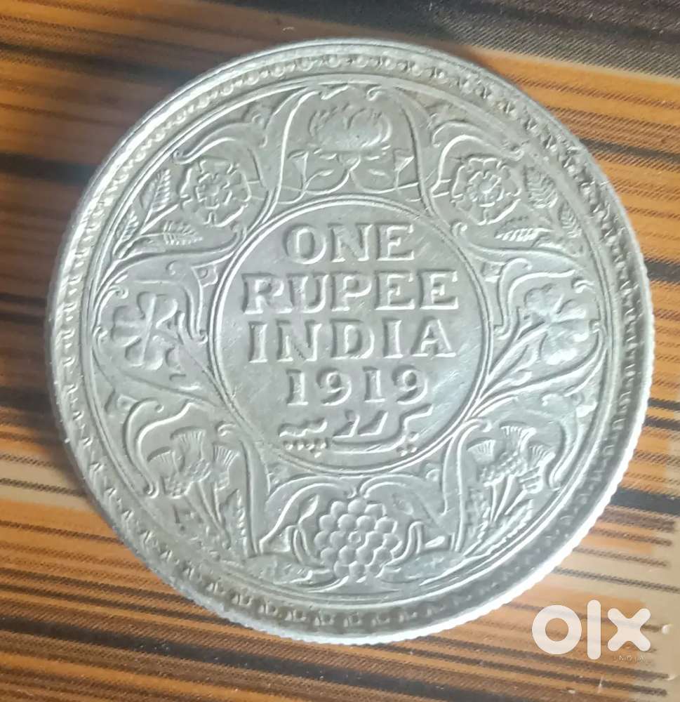 Genuine British India Silver Coins  George V 1919 & Edward VII 1900