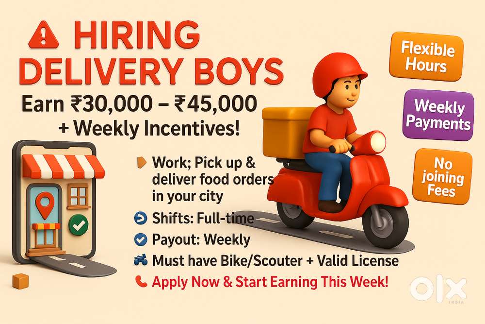 Hiring Now: Bike Delivery Partners