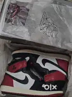 Nike Air Jordan 1 high black toe reimagined uk10 (DEADSTOCK)