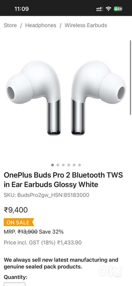 Oneplus buds 2 Pro Brand new Sealed pack wirh warranty